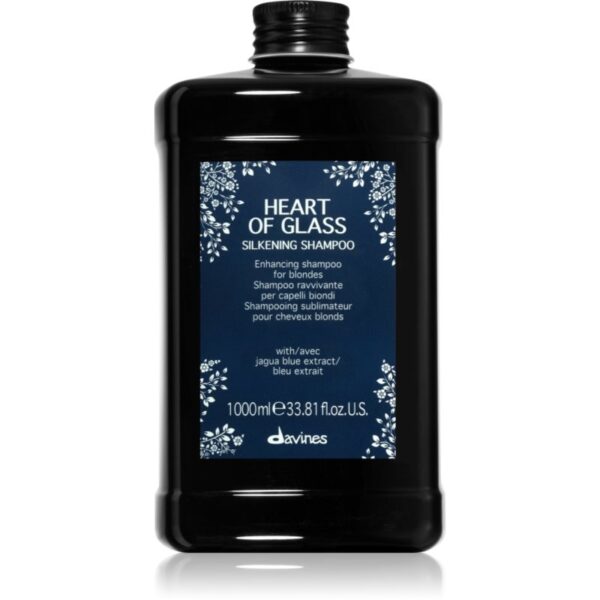 Davines Heart of Glass Silkening Shampoo sampon de curatare delicat pentru par blond 1000 ml-ro