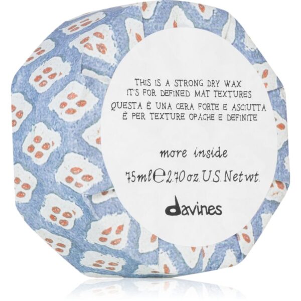 Davines More Inside Strong Dry Wax ceara de par 75 ml-Țena