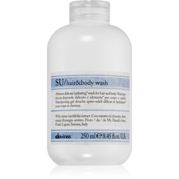 Davines SU Hair&Body Wash 2 in 1 gel de dus si sampon 250 ml-Țena