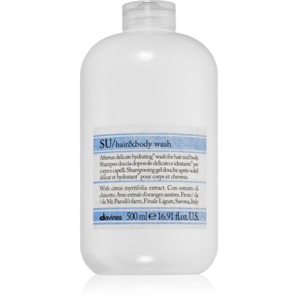 Davines SU Hair&Body Wash 2 in 1 gel de dus si sampon 500 ml-Țena