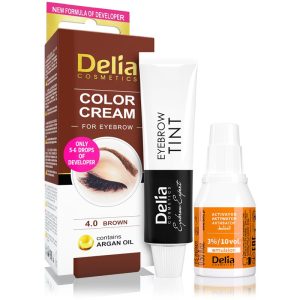Delia Cosmetics Argan Oil culoare pentru sprancene culoare 4.0 Brown 15 ml-Țena