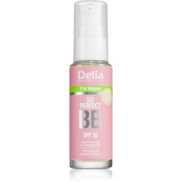 Delia Cosmetics BB So Perfect crema BB matifianta cu efect de hidratare culoare 01 Light 30 ml-ro