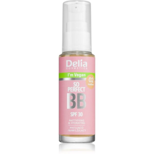 Delia Cosmetics BB So Perfect crema BB matifianta cu efect de hidratare culoare 02 Medium 30 ml-ro