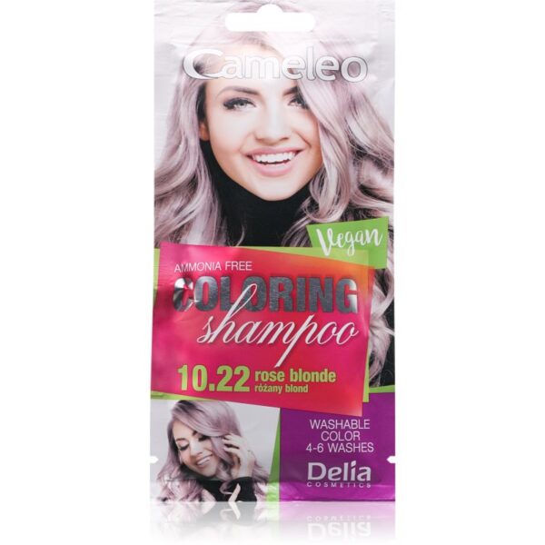 Delia Cosmetics Cameleo Coloring Shampoo șampon nuanțator pentru păr culoare 10.22 Rose Blonde 40 ml-ro