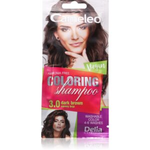 Delia Cosmetics Cameleo Coloring Shampoo șampon nuanțator pentru păr culoare 3.0 Dark Brown 40 ml-ro
