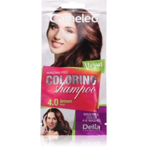 Delia Cosmetics Cameleo Coloring Shampoo șampon nuanțator pentru păr culoare 4.0 Brown 40 ml-ro