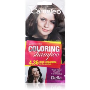 Delia Cosmetics Cameleo Coloring Shampoo șampon nuanțator pentru păr culoare 4.36 Dark Chocolate 40 ml-ro