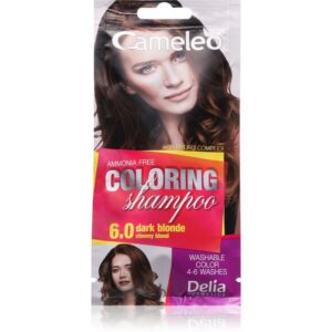 Delia Cosmetics Cameleo Coloring Shampoo șampon nuanțator pentru păr culoare 6.0 Dark Blonde 40 ml-Țena