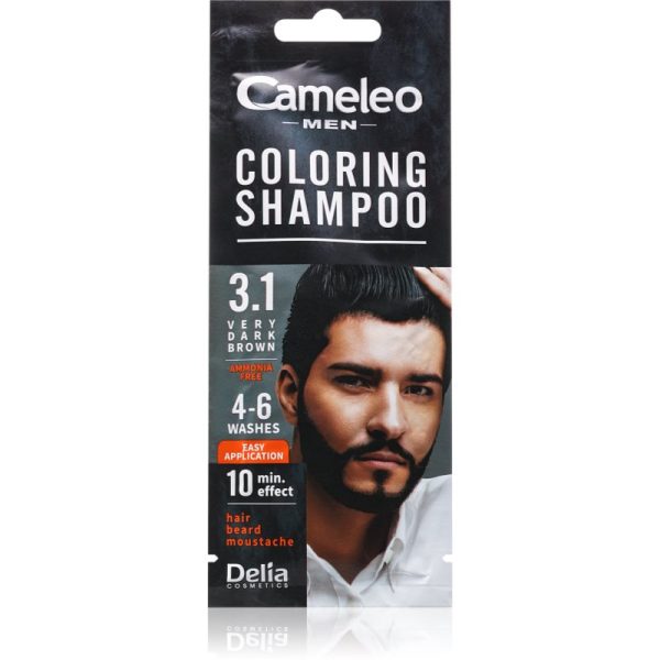 Delia Cosmetics Cameleo Coloring Shampoo șampon nuanțator pentru păr pentru bărbați 15 ml-Țena