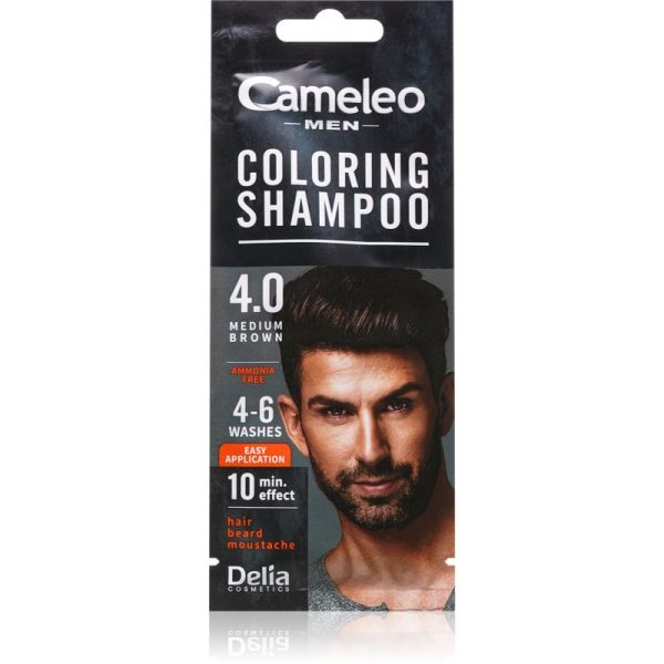 Delia Cosmetics Cameleo Coloring Shampoo șampon nuanțator pentru păr pentru bărbați 15 ml-Țena