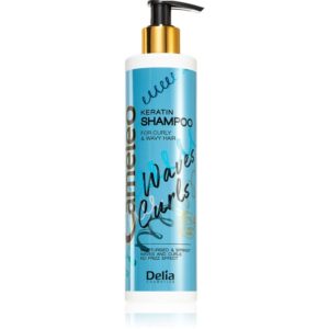 Delia Cosmetics Cameleo Fale Loki șampon pentru păr creț cu keratina 250 ml-Țena