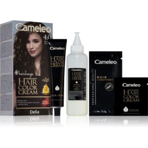 Delia Cosmetics Cameleo Omega Culoare permanenta pentru par culoare 4.0 Medium Brown-Țena