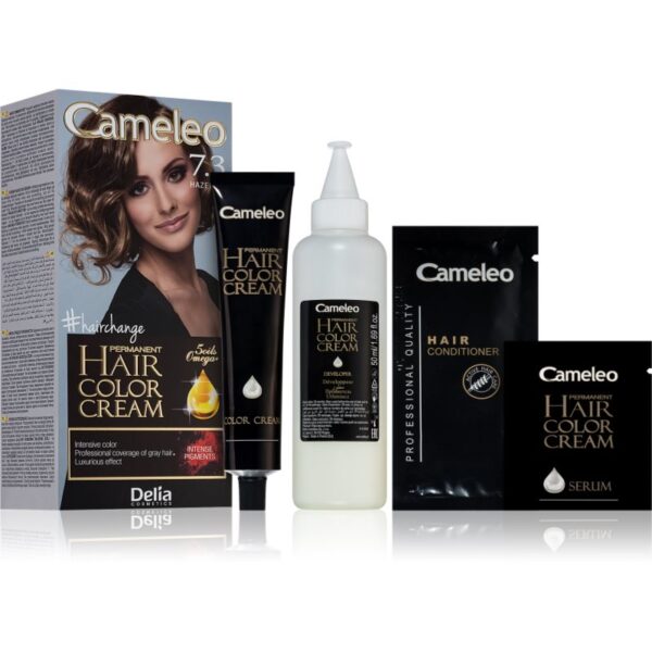 Delia Cosmetics Cameleo Omega Culoare permanenta pentru par culoare 7.3 Hazelnut-Țena