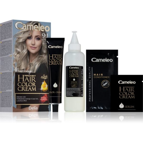 Delia Cosmetics Cameleo Omega Culoare permanenta pentru par culoare 9.1 Ultimate Ash Blonde-ro