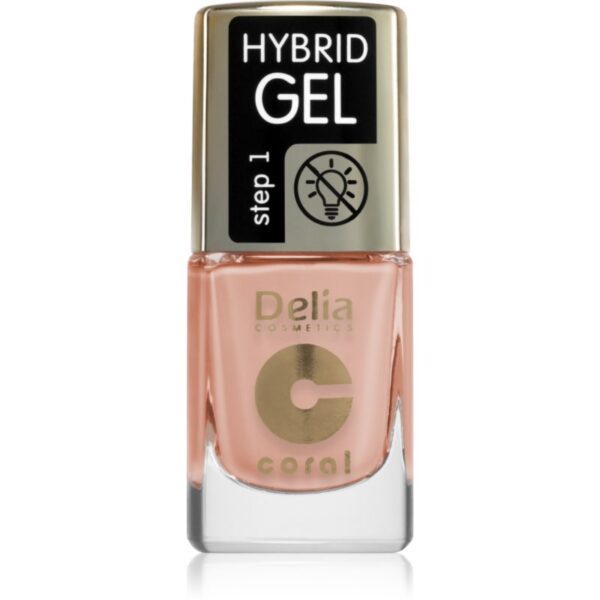 Delia Cosmetics Coral Nail Enamel Hybrid Gel lac de unghii sub forma de gel culoare 136 11 ml-ro