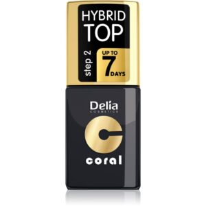 Delia Cosmetics Coral Nail Enamel Hybrid Gel lac gel de unghii pentru acoperirea superioară 11 ml-ro