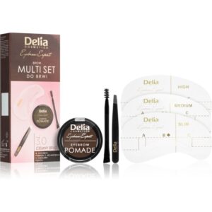 Delia Cosmetics Eyebrow Expert Zest set pentru aranjarea sprâncenelor culoare 3.0 Dark Brown 1 buc-ro