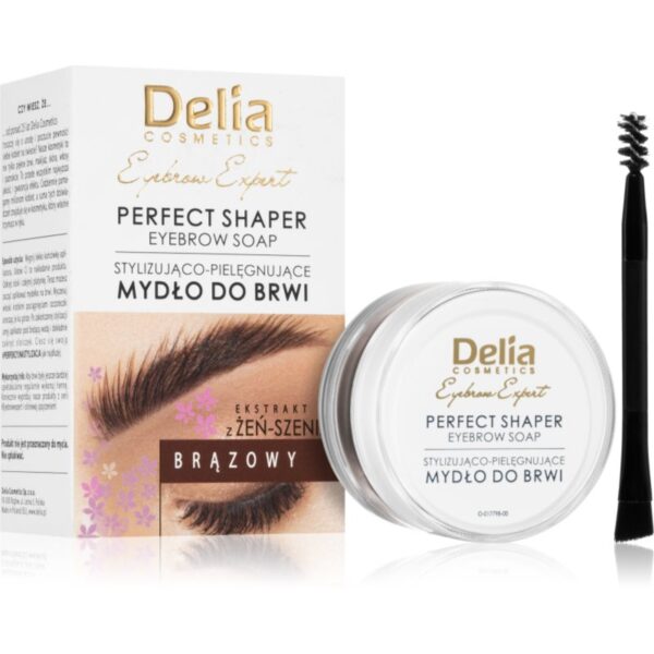 Delia Cosmetics Eyebrow Expert ceară de fixare pentru sprâncene culoare Brown 10 ml-Țena