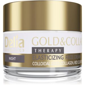 Delia Cosmetics Gold & Collagen Therapy crema de noapte mărește elasticitatea pielii 50 ml-ro