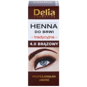 Delia Cosmetics Henna culoare pentru sprancene culoare 4.0 Brown 2 g + 2 ml-ro