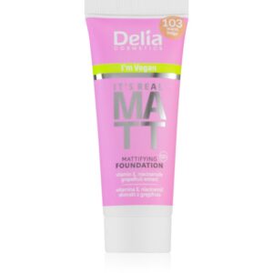 Delia Cosmetics It's Real Matt machiaj cu efect matifiant culoare 103 Warm Beige 30 ml-ro