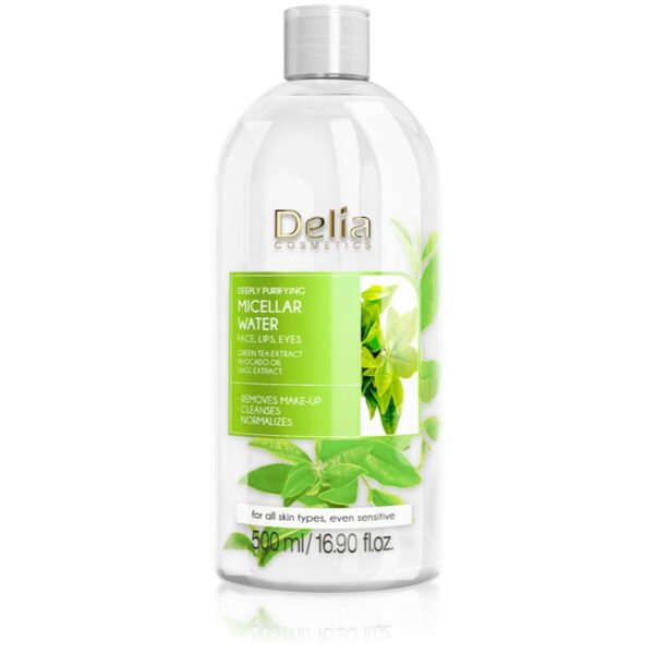Delia Cosmetics Micellar Water Green Tea apă micelară purificatoare 500 ml-ro