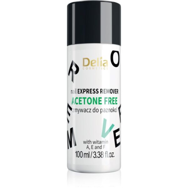 Delia Cosmetics Nail Express dizolvant pentru oja cu vitamine 100 ml-ro