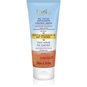 Delia Cosmetics Oil Control exfoliant facial cu acid salicilic 200 ml-Țena