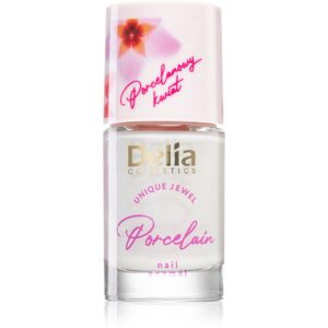 Delia Cosmetics Porcelain lac de unghii 2 in 1 culoare 01 White 11 ml-ro