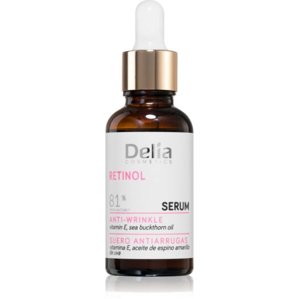 Delia Cosmetics Retinol Anti-Wrinkle Serum ser pentru contur cu retinol 30 ml-Țena