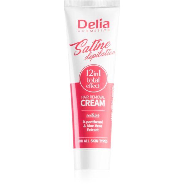 Delia Cosmetics Satine Depilation 12in1 Total Effect crema depilatoare pentru toate tipurile de piele 100 ml-ro