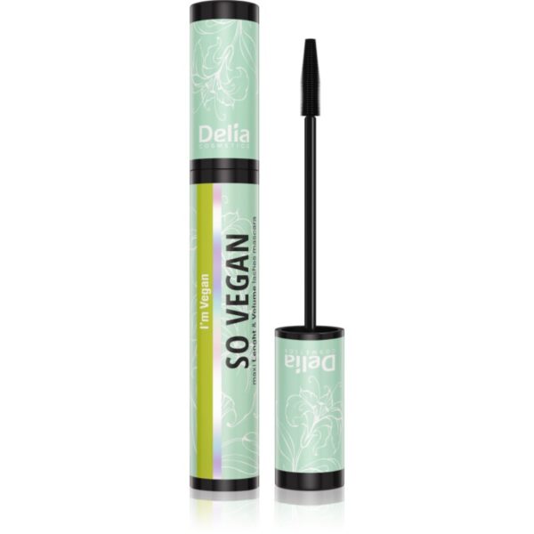 Delia Cosmetics So Vegan Mascara pentru volum si lungire culoare Black 11 ml-ro