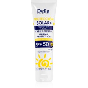 Delia Cosmetics Sun Protect crema protectoare pentru fata SPF 50 100 ml-Țena