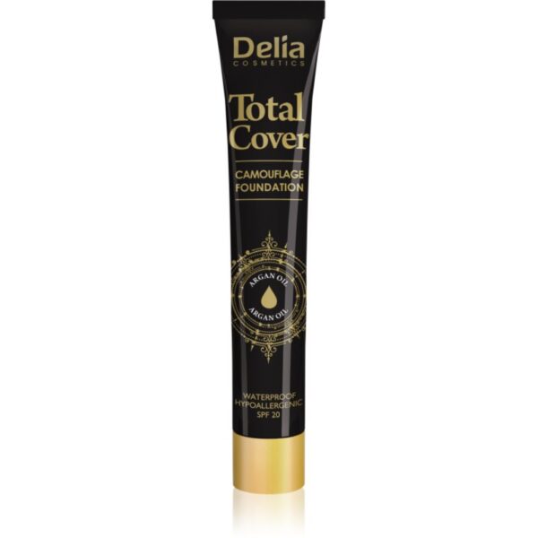Delia Cosmetics Total Cover machiaj rezistent la apa SPF 20 culoare 52 Ivory 25 g-ro