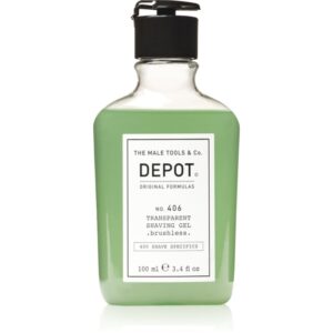 Depot 400 SHAVE SPECIFICS NO. 406 TRANSPARENT SHAVING GEL .brushless. gel pentru bărbierit brushless 100 ml-Țena
