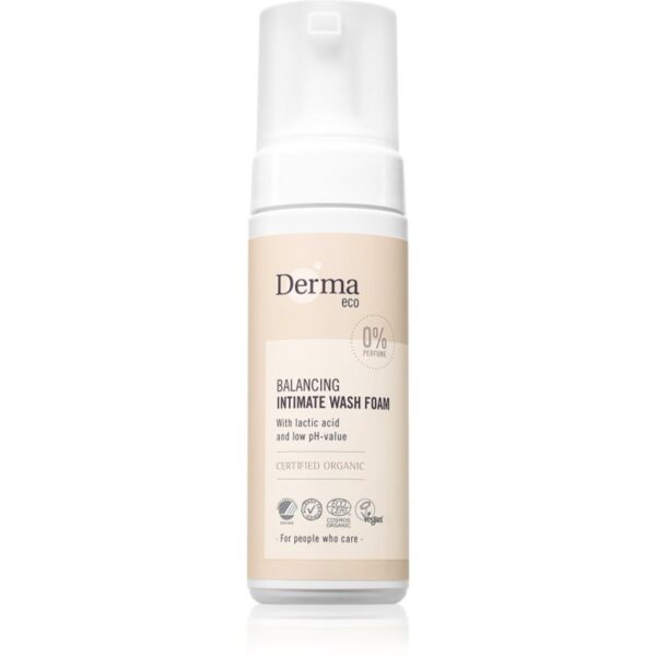 Derma Eco spumă pentru igiena intimă fara parfum 150 ml-Țena