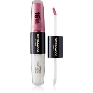 Dermacol 16H Lip Colour ruj rezistent si luciu de buze. culoare 11 Soft Heart 2x4 ml-Țena