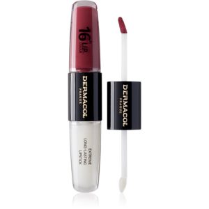 Dermacol 16H Lip Colour ruj rezistent si luciu de buze. culoare 28 Royal Peony 2x4 ml-ro