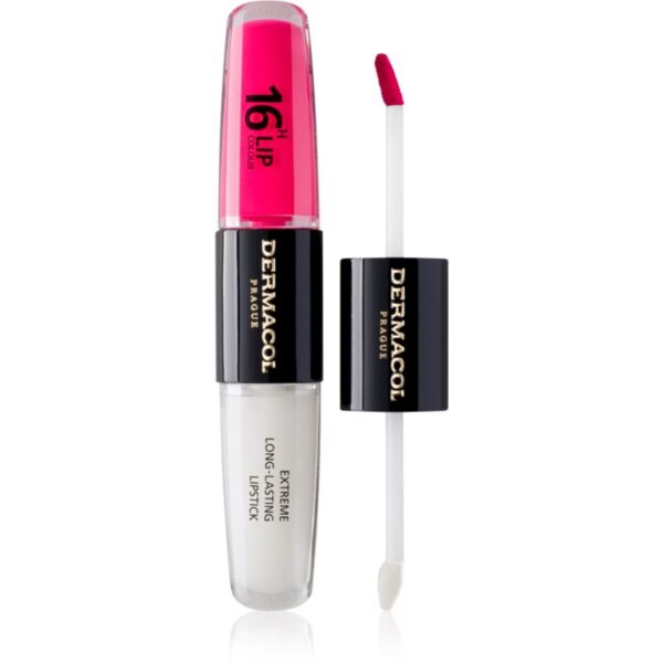 Dermacol 16H Lip Colour ruj rezistent si luciu de buze. culoare 38 2x4 ml-Țena