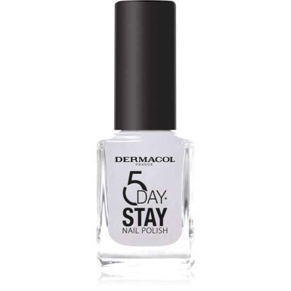 Dermacol 5 Day Stay lac de unghii cu rezistenta indelungata culoare 59 Mermaid White 11 ml-ro