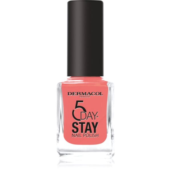 Dermacol 5 Day Stay lac de unghii cu rezistenta indelungata culoare 60 Coral Island 11 ml-ro