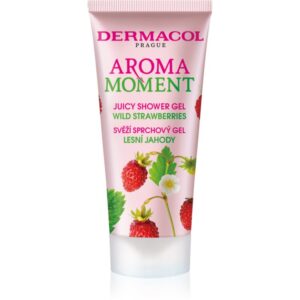 Dermacol Aroma Moment Wild Strawberries gel de dus racoritor pachet pentru calatorie 30 ml-Țena