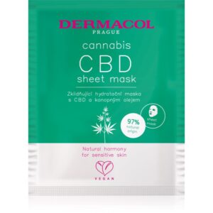 Dermacol Cannabis masca de celule cu efect hidratant si linistitor 1 buc-Țena
