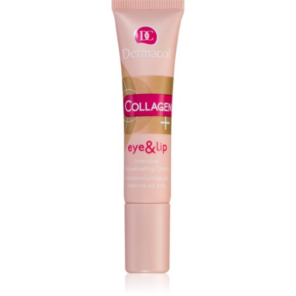 Dermacol Collagen + cremă intensivă cu efect de întinerire pentru ochi și buze 15 ml-Țena