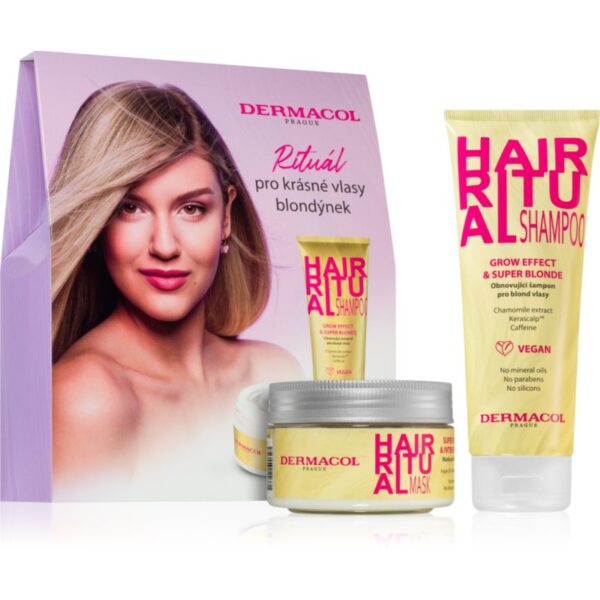 Dermacol Hair Ritual set cadou pentru par blond-Țena