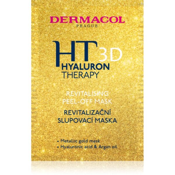 Dermacol Hyaluron Therapy 3D masca revitalizanta pentru fata cu efect de peeling cu acid hialuronic 15 ml-ro