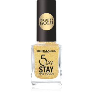 Dermacol Infinity 5 Day Stay lac de unghii cu rezistenta indelungata culoare 63 Gold 11 ml-ro