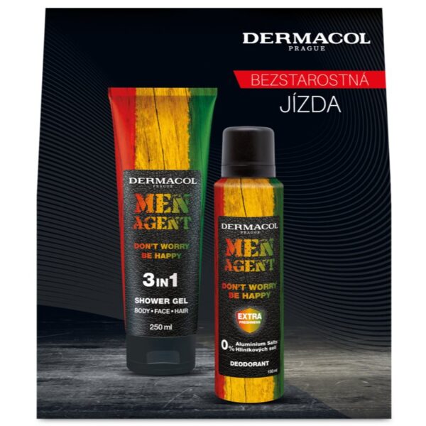Dermacol Men Agent Don´t Worry Be Happy set cadou pentru corp pentru bărbați-Țena