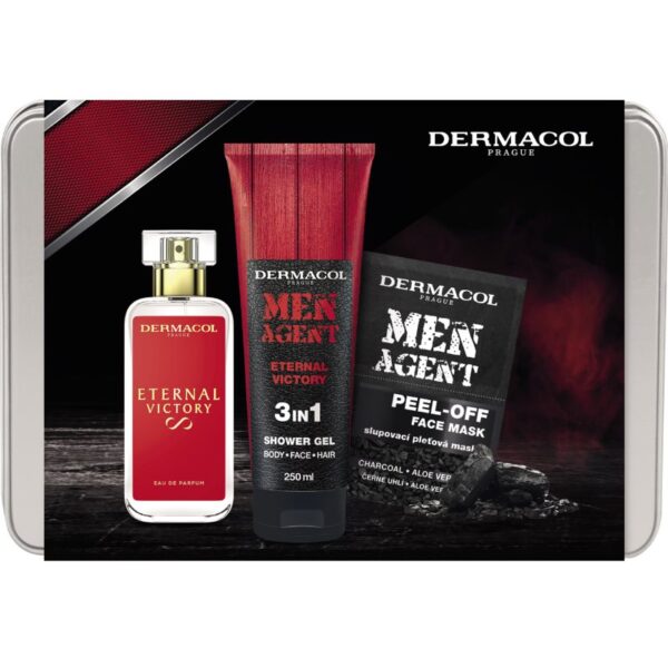 Dermacol Men Agent Eternal Victory set cadou corp si fata pentru bărbați-ro