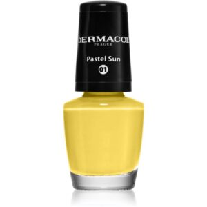 Dermacol Mini lac de unghii culoare 01 Pastel Sun 5 ml-Țena